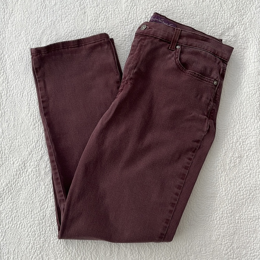 Gloria Vanderbilt Amanda Jeans Washed Rose Color Size: 16